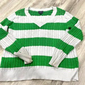 knit striped sweater